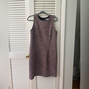 Loft dress with zipper back closure